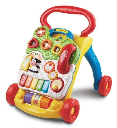 Vtech - Baby Barnets første Gåvogn (Dansk) (75-950-077032) - picture