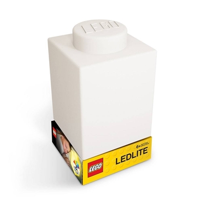 LEGO - Night Light w/LED - Silicone Brick - White_0