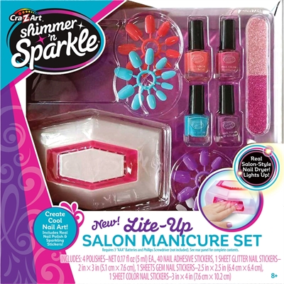 Shimmer 'n Sparkle  - Lite Up Salon - Manicure Sæt_0