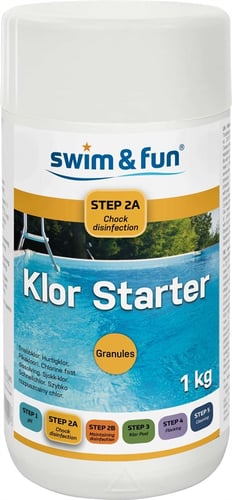 Swim&Fun Klor Starter hurtigklor granulat 1 kg_0