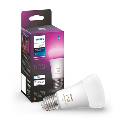  Philips Hue White and Color ambiance E27 pære 1 stk  - picture