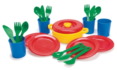 Dantoy - Dinner set in net (4381)_0