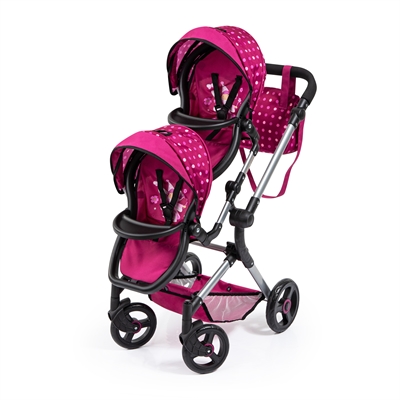 Bayer - Twin Pram - Neo - Pink (26267AA)_0