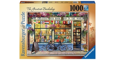 Ravensburger - Puslespil 1000 - Den fine boghandel (10215337)_0