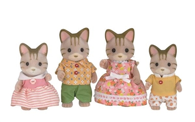 Sylvanian Families - Striped Cat Family (5180)_0