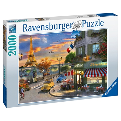 Ravensburger - Puslespil 2000p - Solnedgang i Paris_0