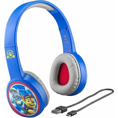 eKids - Disney Paw Patrol Youth Headphones for kids with Volume Control to protect hearing_0
