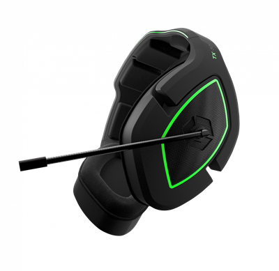 TX-50 Wireless RF Stereo Gaming Headset (Black/Green) (Uni)_0