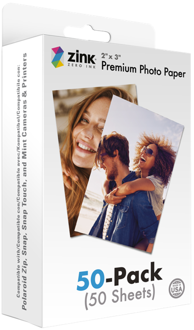 Polaroid - Zinc Media 2x3 - 50 Pack_0