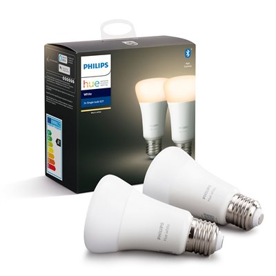 Philips Hvide Hue pærer E27 dobbeltpakke_0