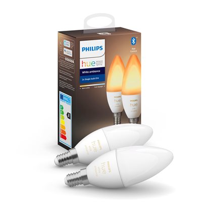 Philips Hue White ambiance E14 dobbeltpakke - picture