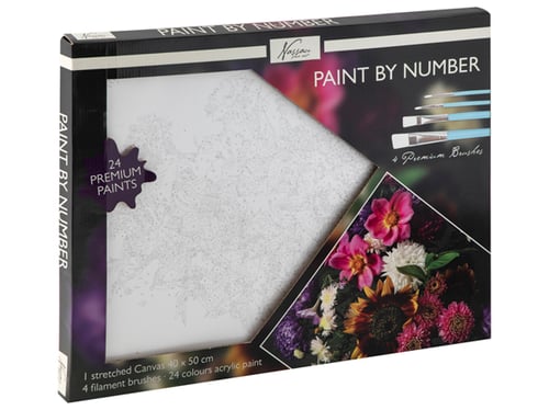 Mal efter tal (Paint by numbers) - Blomsterbuket_0