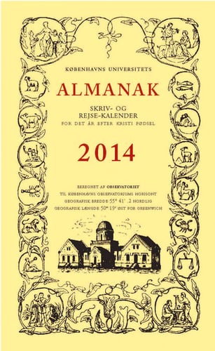 Universitetets Almanak Skriv- og RejseKalender 2014_0