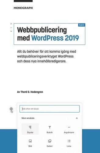 Webbpublicering med WordPress 2019 - picture