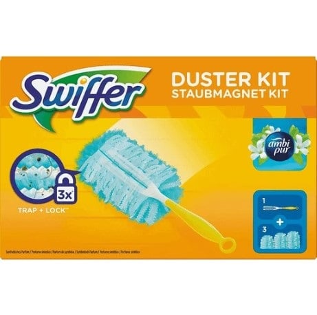 lærling fuzzy hovedpine Swiffer Duster Starter Set Støvkost + 3 Refill-klude | Hverdag.dk