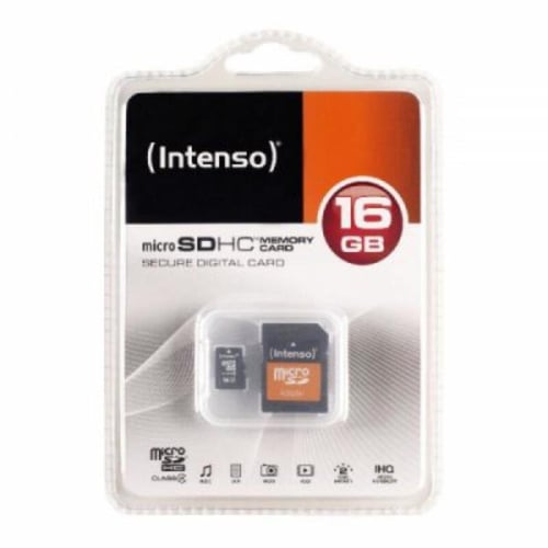 Mikro-SD-hukommelseskort med adapter INTENSO 3413470 16 GB Klasse 10 - picture