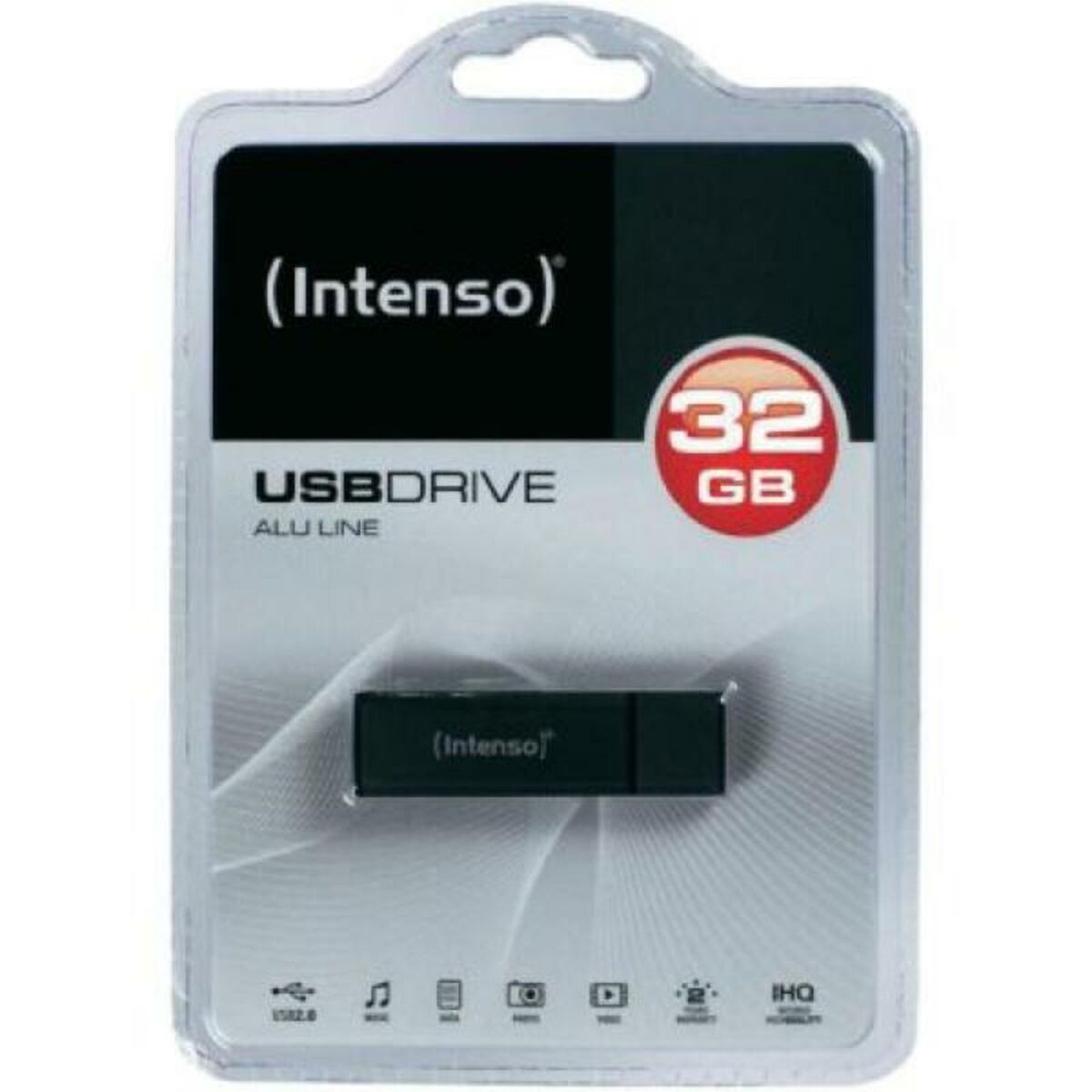 Pendrive INTENSO Alu Line 3521481 USB 2.0 32GB Black Anthracite 32 GB USB stick_0