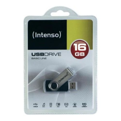 USB-stik INTENSO 3503480 32 GB Sølv Sort_0