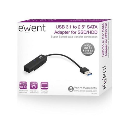 USB-adapter til SATA til harddisk Ewent EW7017 2,5" USB 3.0 - picture