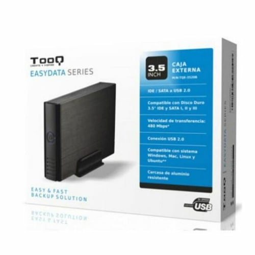 Ekstern Boks TooQ TQE-3520B HD 3.5" IDE / SATA III USB 2.0 Sort_3