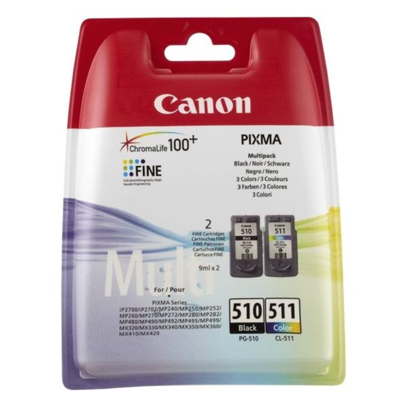 Compatible Ink Cartridge Canon PG-510/CL511 Black Tricolour Yellow Cyan Magenta_5