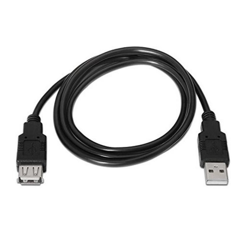 Extension Lead NANOCABLE 10.01.0203-BK 1,8 m USB female plug Male Plug Black_7