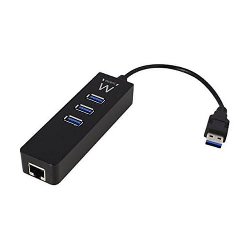 USB Hub Ewent EW1140 3 x USB 3.1 RJ45 Plug and Play_6