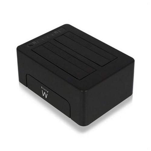 Dual dock-station Ewent EW7014 Dual 2.5"-3.5" USB 3.1 ABS Sort - picture