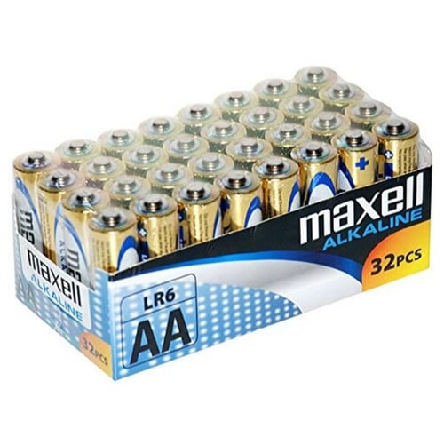 Alkalinebatterier Maxell MXBLR06P32 LR06 AA 1.5V (32 pcs)_0
