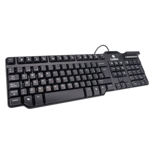 Tastatur med reader CoolBox COO-TEC02DNI Sort_1