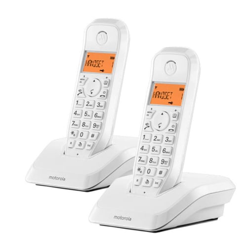 Trådløs telefon Motorola S1202 (2 pcs), Hvid - picture