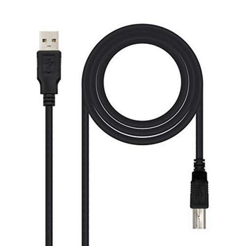 USB A til USB B-kabel NANOCABLE 10.01.0104-BK 3 m Sort_2