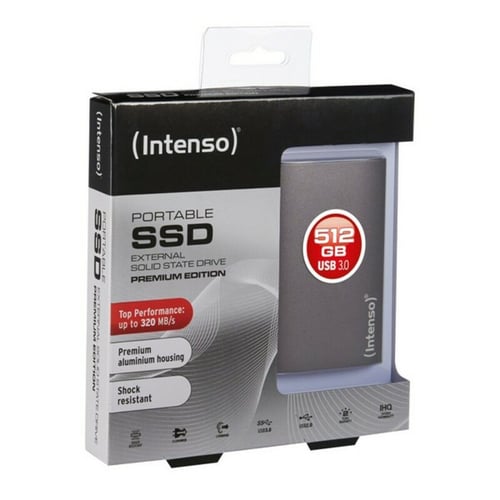 Ekstern harddisk INTENSO 3823450 SSD 512 GB Antracit - picture