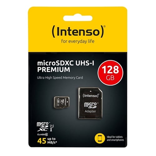 Mikro-SD-hukommelseskort med adapter INTENSO 34234 UHS-I XC Premium Sort, 64 GB_2