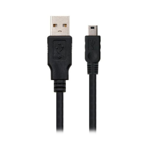 USB til mini USB-kabel NANOCABLE 10.01.0401 Sort (1 M)_1