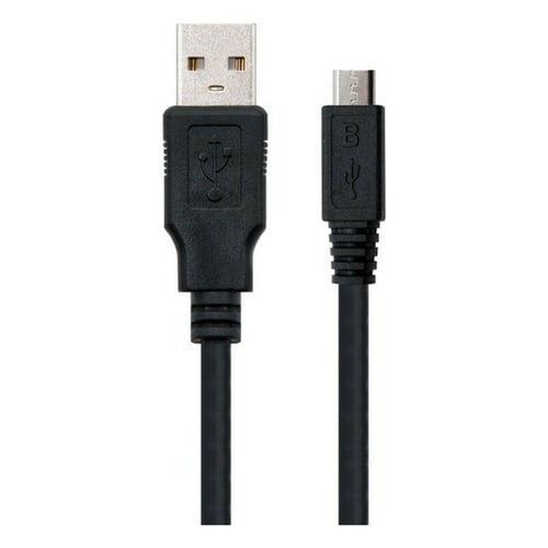 USB 2.0 A til mikro USB B-kabel NANOCABLE 10.01.0500 Sort_2