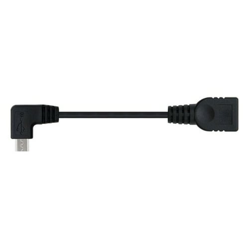 USB 2.0 A til USB B-kabel NANOCABLE 10.01.3600 15 cm Han-stik/hun-stik Sort_1