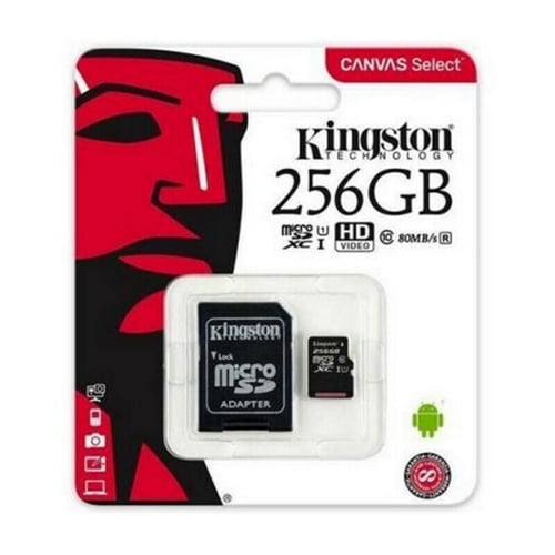 Mikro-SD-hukommelseskort med adapter Kingston SDCS2 100 MB/s, 256 GB_0