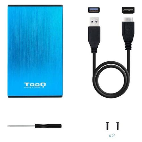 Lomme til harddisk TooQ TQE-2527 2,5" USB 3.0, Blå_6