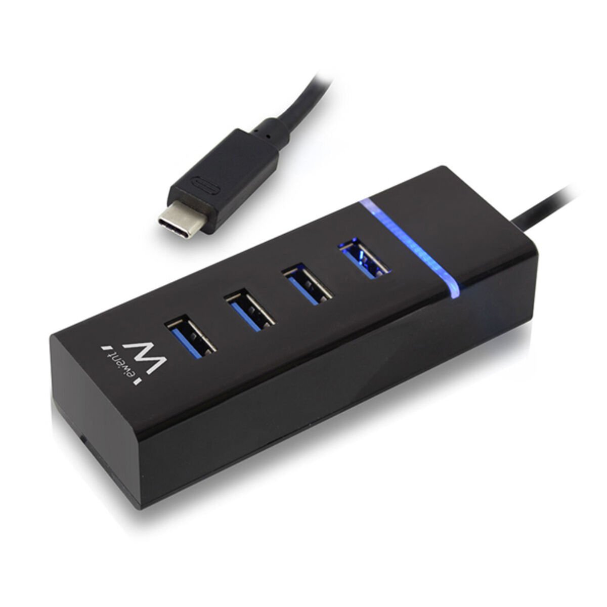 4-Port USB Hub Ewent EW1137 USB 3.1 Black_0
