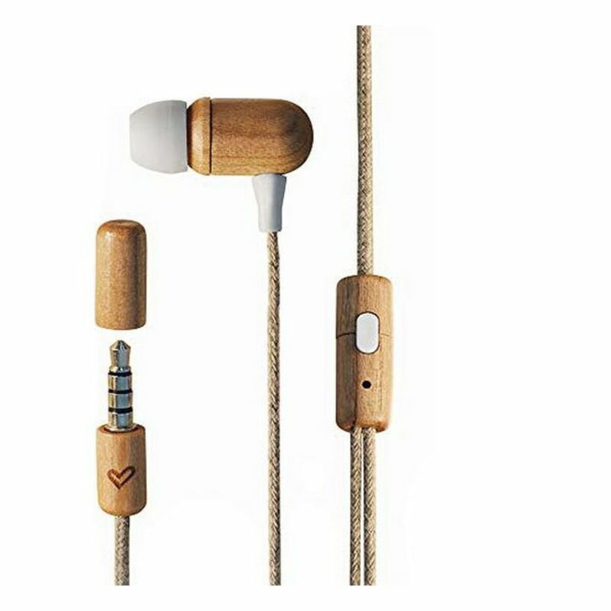Headphones with Microphone Energy Sistem Eco Wood USB-C_0