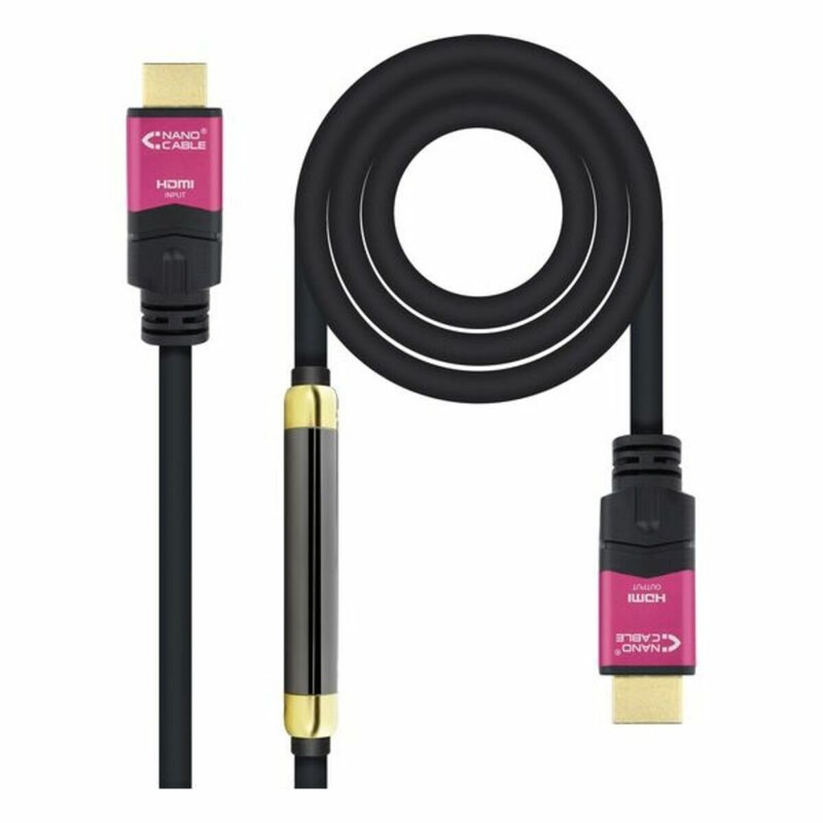 HDMI Cable NANOCABLE 10.15.3725 4K HDR 25 m Black_0