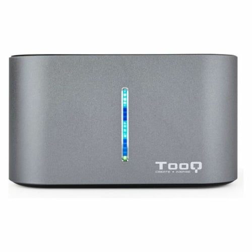Dual dock-station TooQ TQDS-805G 2.5"-3.5" HDD/SSD SATA USB 3.0 Grå - picture