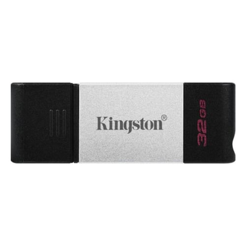 USB-stik Kingston DataTraveler DT80 Type C Sort Sølv, 256 GB - picture