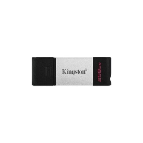 USB-stik Kingston DataTraveler DT80 Type C Sort Sølv, 256 GB_1