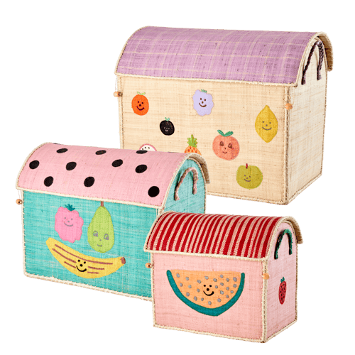 Rice - Large Set of 3 Toy Baskets - Fruits_0