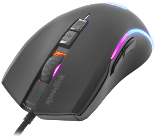 Speedlink - ZAVOS Gaming Mouse, gummisort - picture