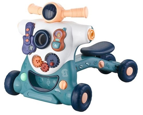 BabyDan - ActiSteps 4-in-1 Baby Activity Walker - Blue - picture