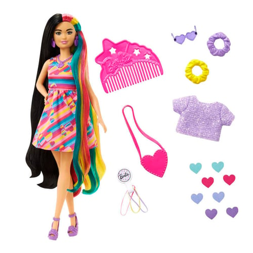 Barbie - Totally Hair - Dukke med Hjertetema - picture