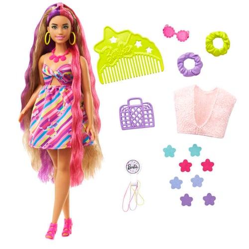 Barbie - Totally Hair - docka med blomma tema - picture